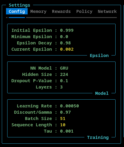 Config Settings