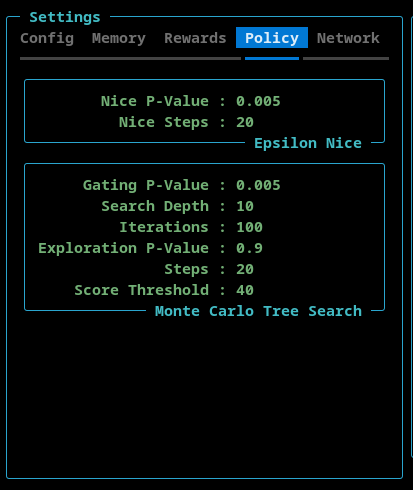 EpsilonNice Settings